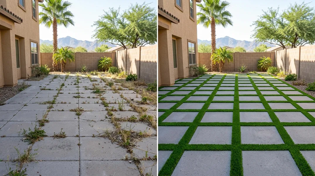 Result artificial grass installation in Glendale - Glendale Turf Installation