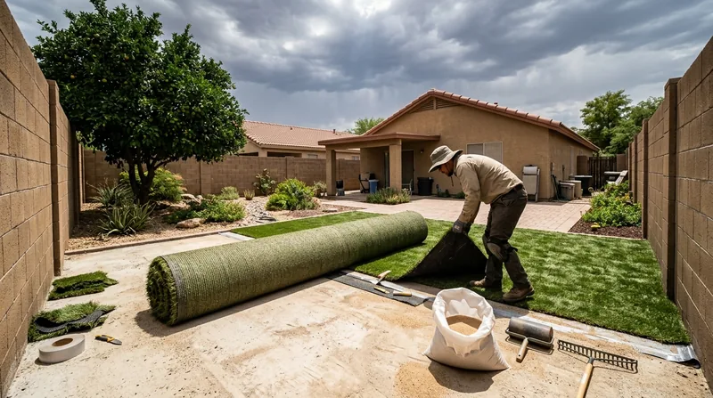 Residential Artificial Grass Installation Glendale